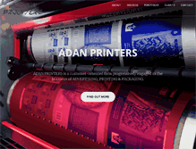 Tablet Screenshot of adanprinters.com